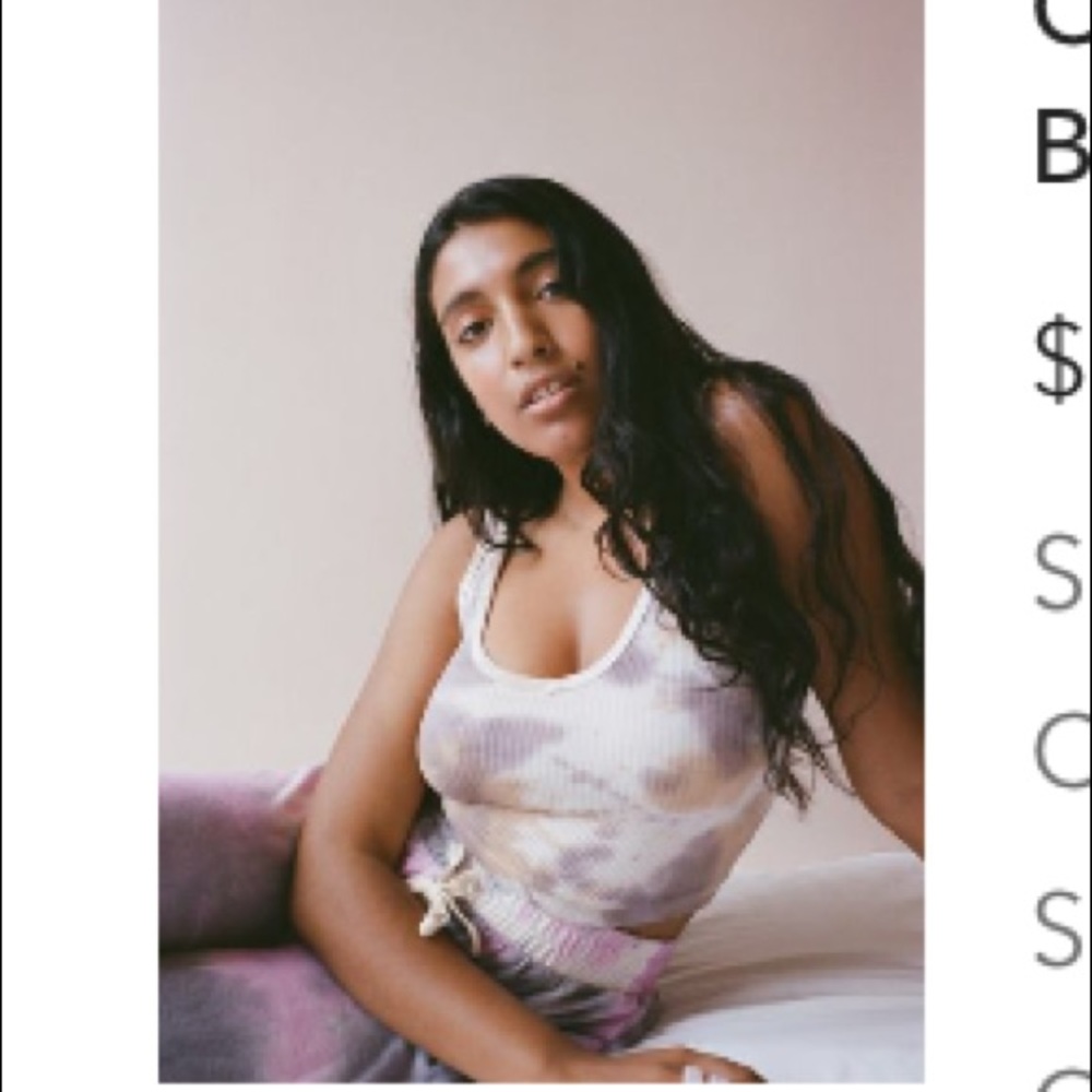 Out from under Drew tie-dye bra top